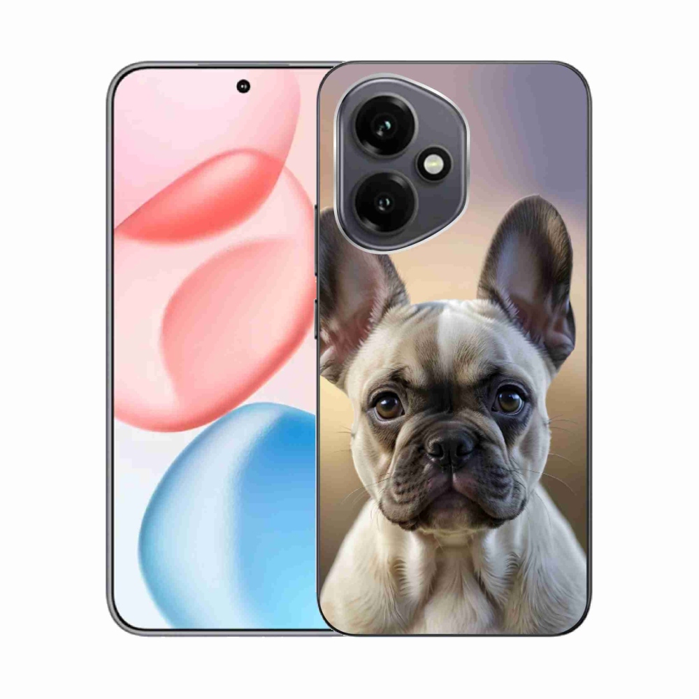 Gélový kryt mmCase na Honor 400 - roztomilý francúzsky buldoček