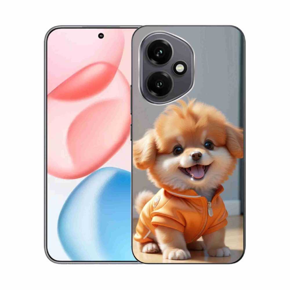 Gélový kryt mmCase na Honor 400 - roztomilý pomeranian v mikine