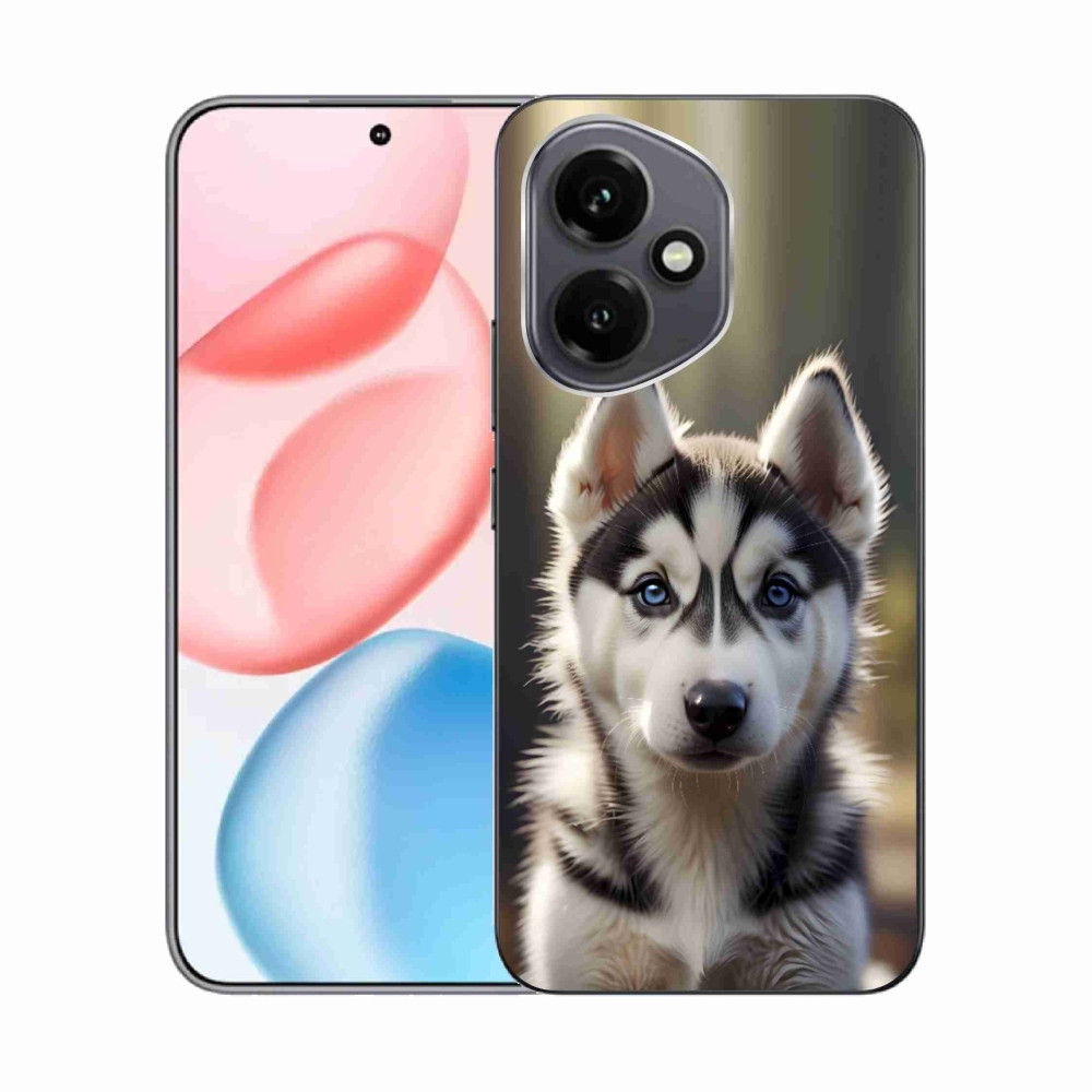 Gélový kryt mmCase na Honor 400 - roztomilý sibírsky husky