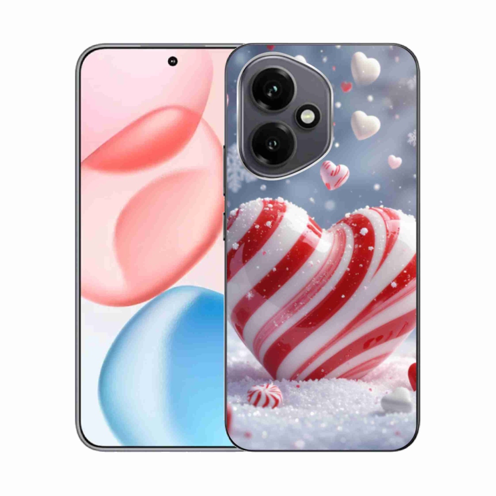 Gélový kryt mmCase na Honor 400 - sladké srdce