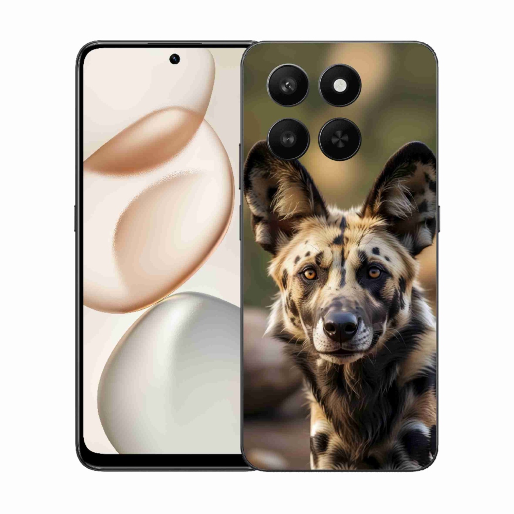 Gélový kryt mmCase na Honor 400 Smart 5G/4G/Honor X7d - africký divoký pes