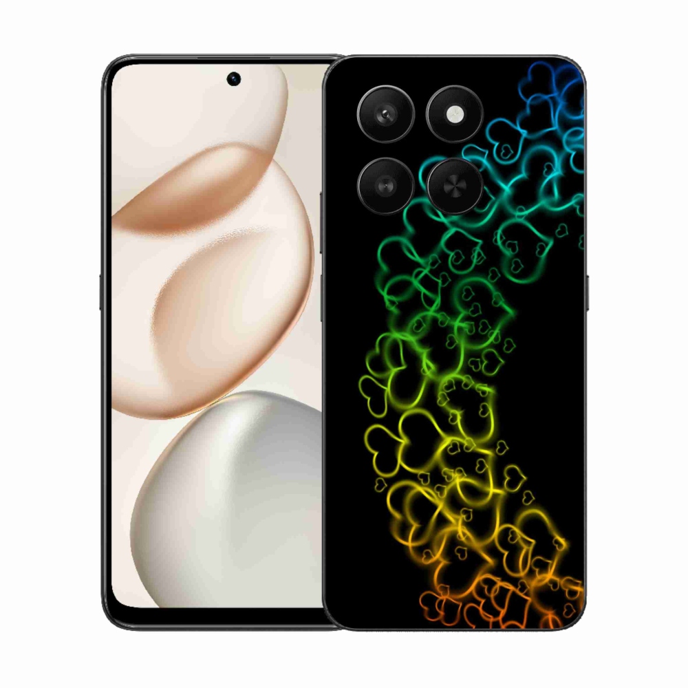 Gélový kryt mmCase na Honor 400 Smart 5G/4G/Honor X7d - farebné srdiečka