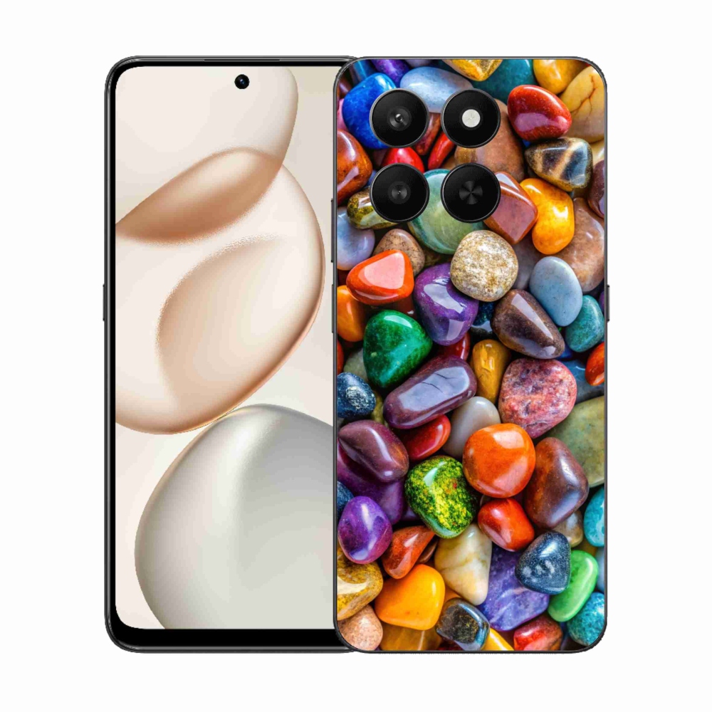 Gélový kryt mmCase na Honor 400 Smart 5G/4G/Honor X7d - farebné kamienky