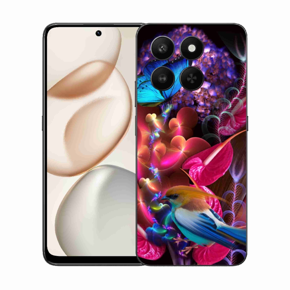 Gélový kryt mmCase na Honor 400 Smart 5G/4G/Honor X7d - farebné kvety