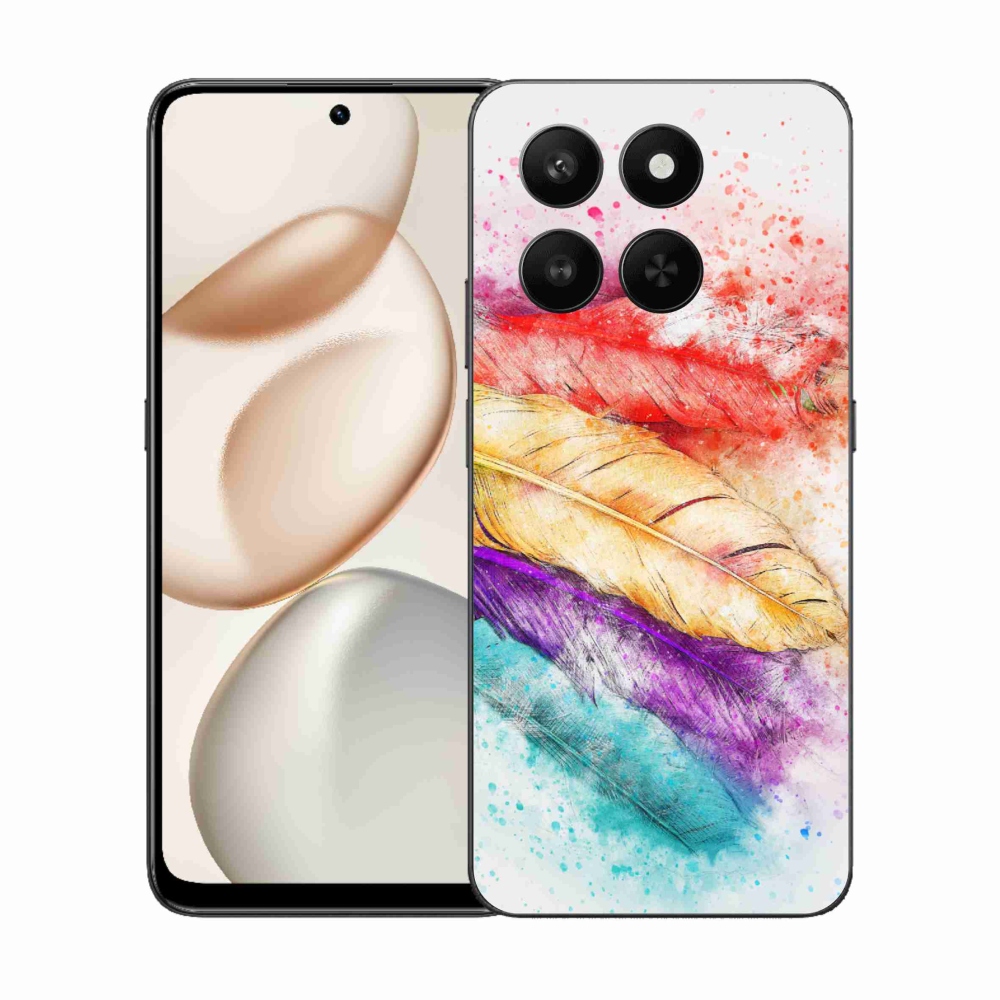 Gélový kryt mmCase na Honor 400 Smart 5G/4G/Honor X7d - farebné perie