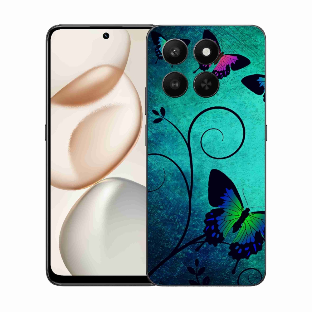 Gélový kryt mmCase na Honor 400 Smart 5G/4G/Honor X7d - farební motýle