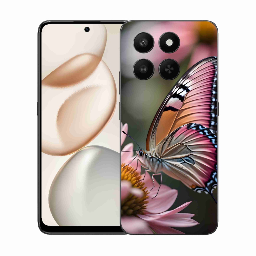 Gélový kryt mmCase na Honor 400 Smart 5G/4G/Honor X7d - farebný motýľ