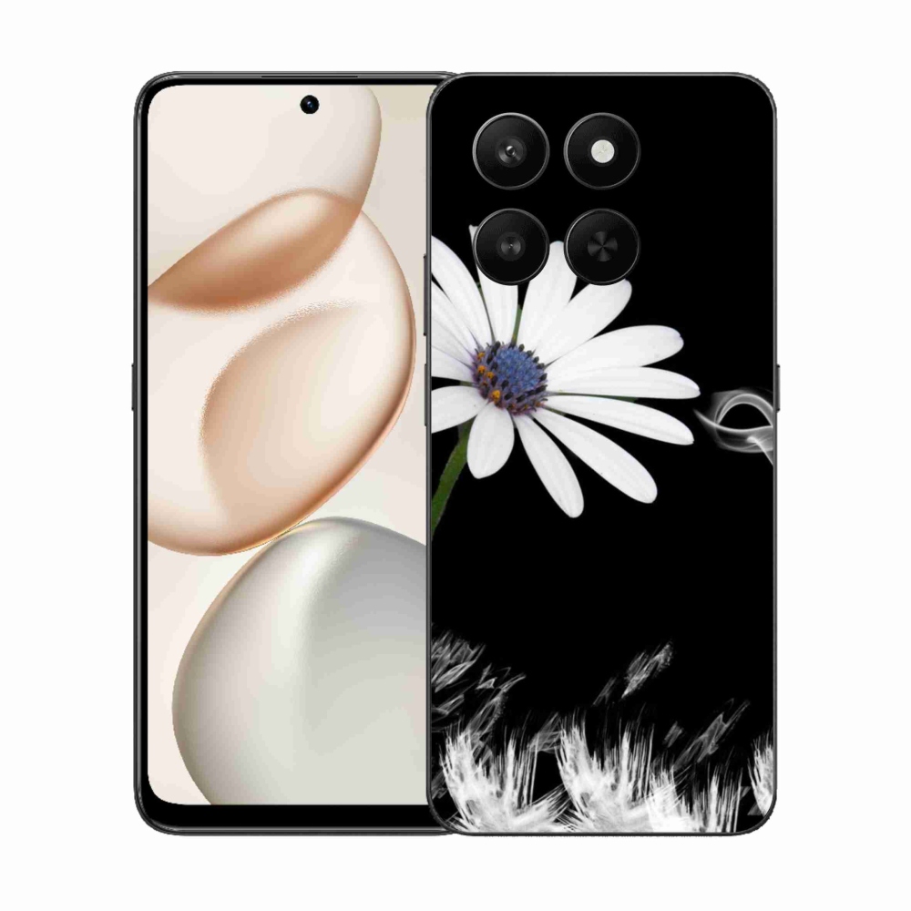 Gélový kryt mmCase na Honor 400 Smart 5G/4G/Honor X7d - biela kvetina