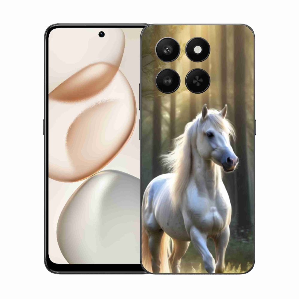 Gélový kryt mmCase na Honor 400 Smart 5G/4G/Honor X7d - biely kôň 3