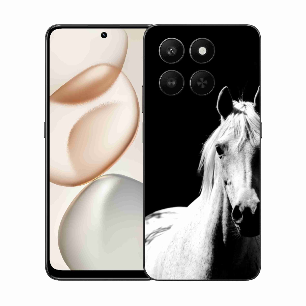 Gélový kryt mmCase na Honor 400 Smart 5G/4G/Honor X7d - biely kôň 5