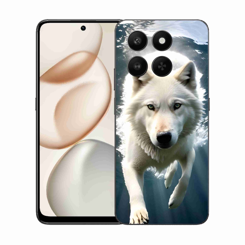Gélový kryt mmCase na Honor 400 Smart 5G/4G/Honor X7d - biely vlk