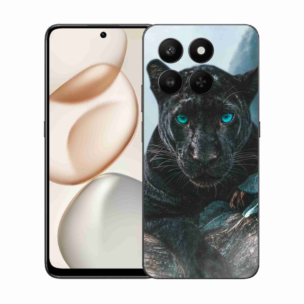 Gélový kryt mmCase na Honor 400 Smart 5G/4G/Honor X7d - čierny panter