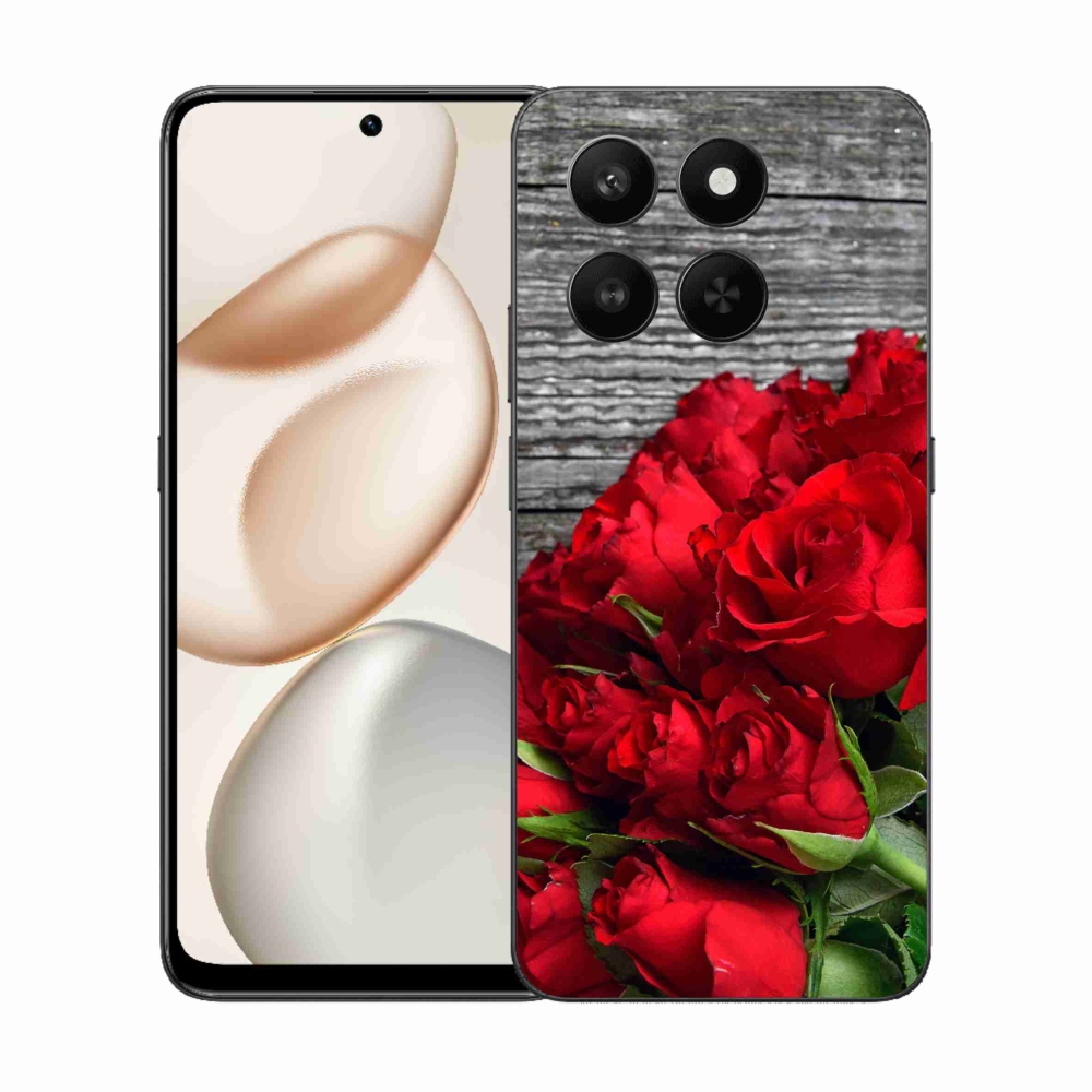 Gélový kryt mmCase na Honor 400 Smart 5G/4G/Honor X7d - červené ruže