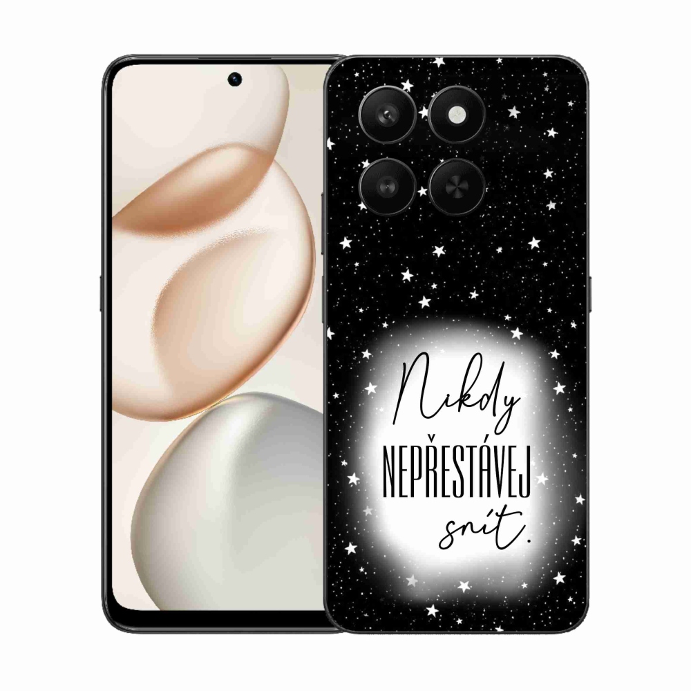 Gélový kryt mmCase na Honor 400 Smart 5G/4G/Honor X7d - citát 1 bieločierne pozadie