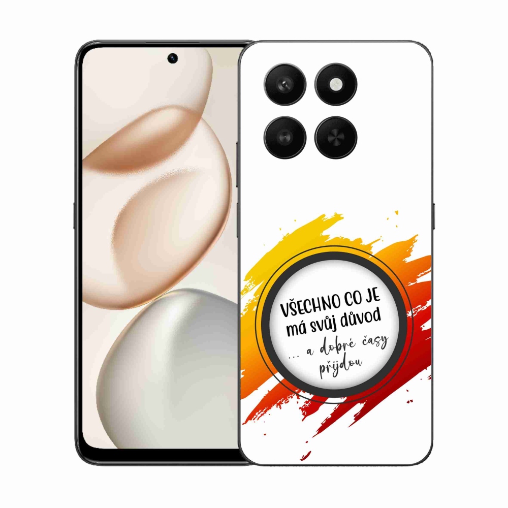 Gélový kryt mmCase na Honor 400 Smart 5G/4G/Honor X7d - citát 3 biele pozadie