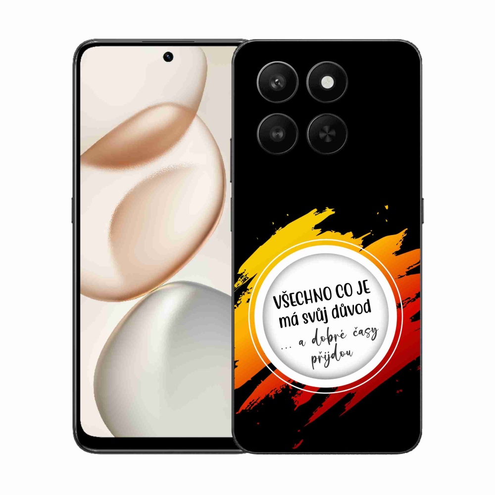 Gélový kryt mmCase na Honor 400 Smart 5G/4G/Honor X7d - citát 3 čierne pozadie