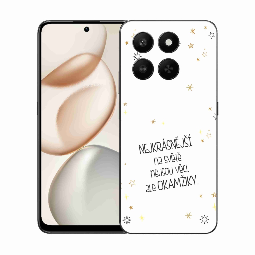 Gélový kryt mmCase na Honor 400 Smart 5G/4G/Honor X7d - citát 4 biele pozadie