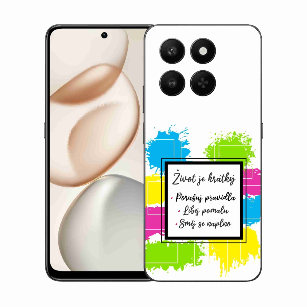 Gélový kryt mmCase na Honor 400 Smart 5G/4G/Honor X7d - citát 5 biele pozadie