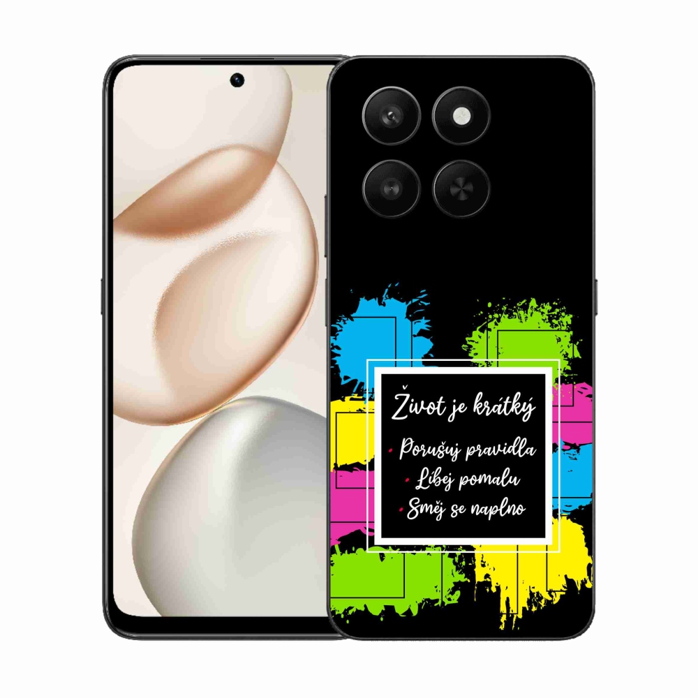 Gélový kryt mmCase na Honor 400 Smart 5G/4G/Honor X7d - citát 5 čierne pozadie