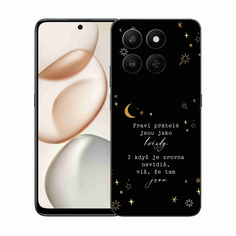 Gélový kryt mmCase na Honor 400 Smart 5G/4G/Honor X7d - citát 6 čierne pozadie