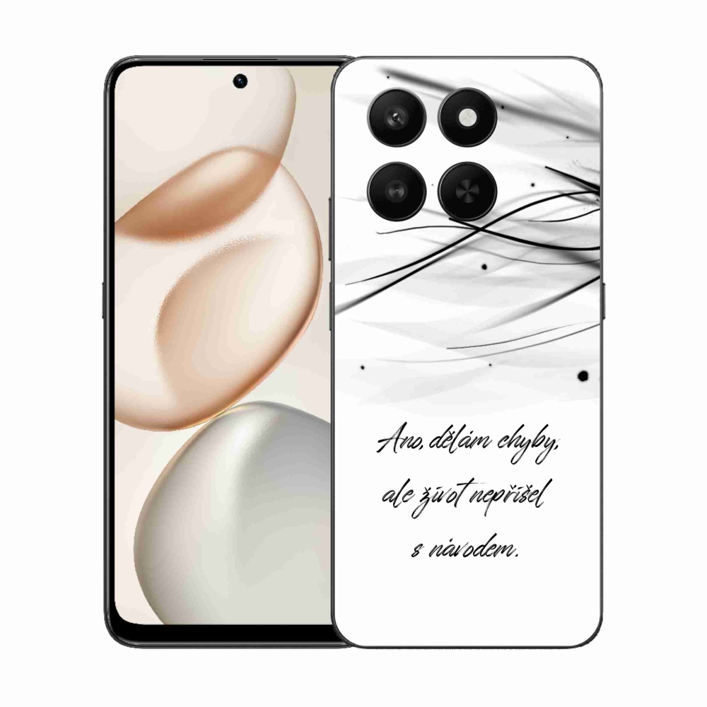 Gélový kryt mmCase na Honor 400 Smart 5G/4G/Honor X7d - citát biele pozadie