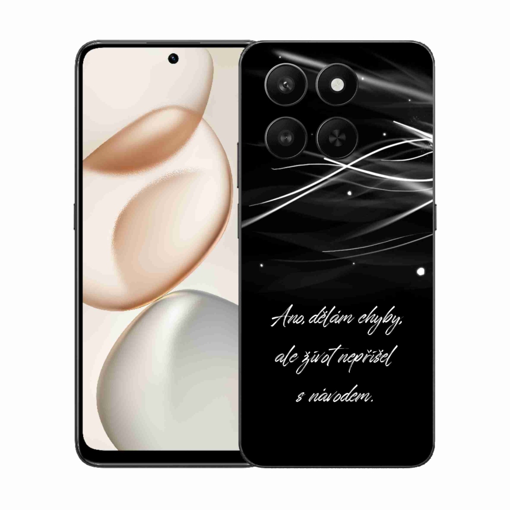 Gélový kryt mmCase na Honor 400 Smart 5G/4G/Honor X7d - citát čierne pozadie