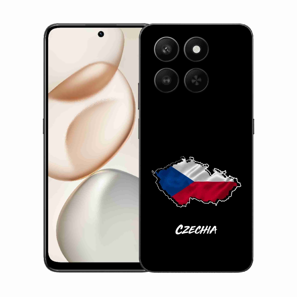 Gélový kryt mmCase na Honor 400 Smart 5G/4G/Honor X7d - Czechia čierne pozadie