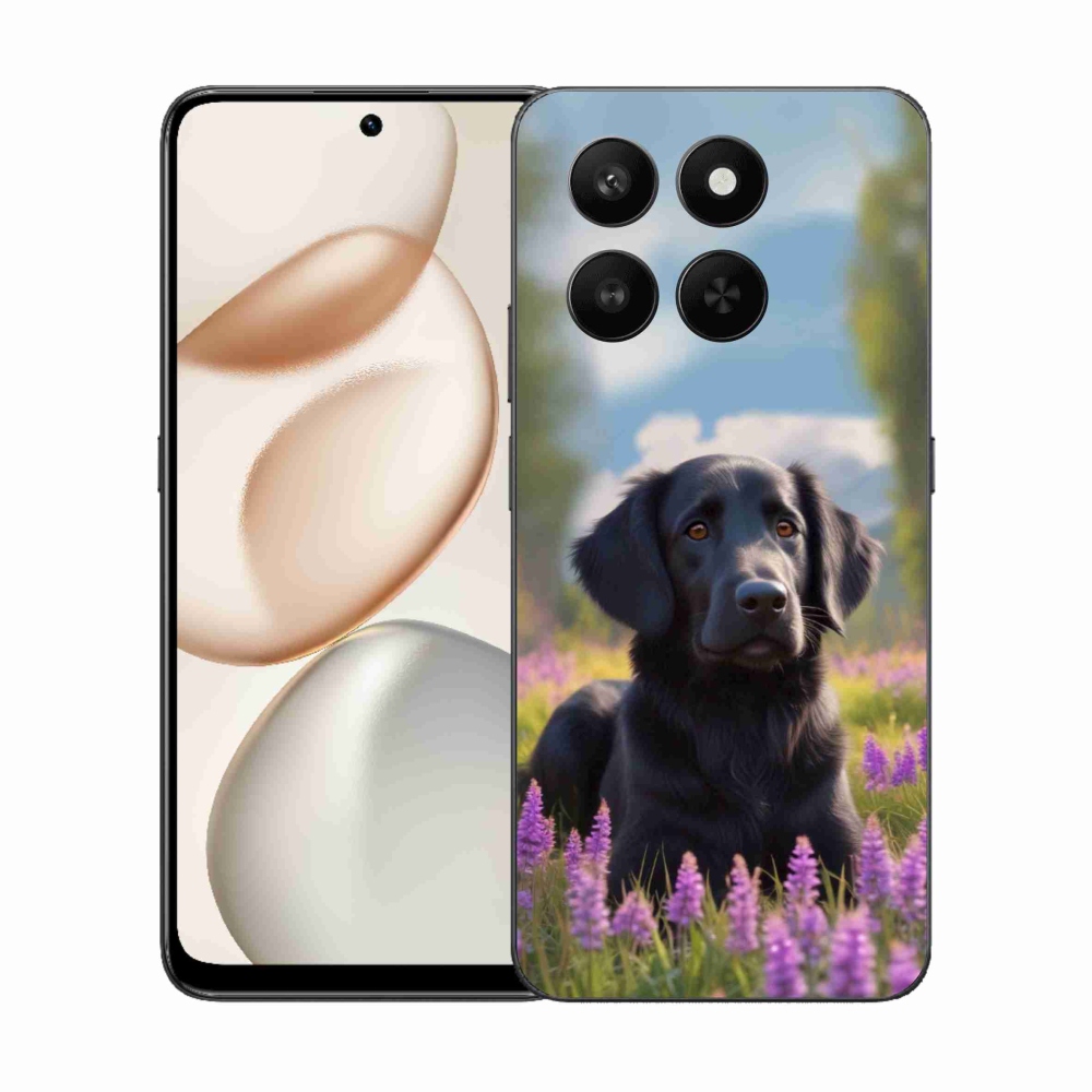 Gélový kryt mmCase na Honor 400 Smart 5G/4G/Honor X7d - elegantný čierny retriever