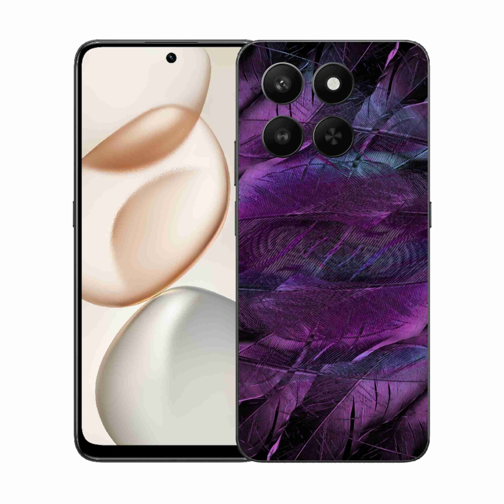 Gélový kryt mmCase na Honor 400 Smart 5G/4G/Honor X7d - fialové pierka