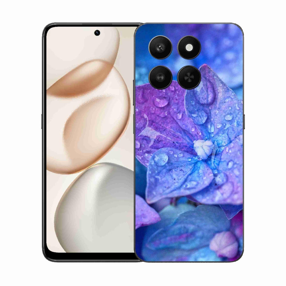 Gélový kryt mmCase na Honor 400 Smart 5G/4G/Honor X7d - fialový kvet