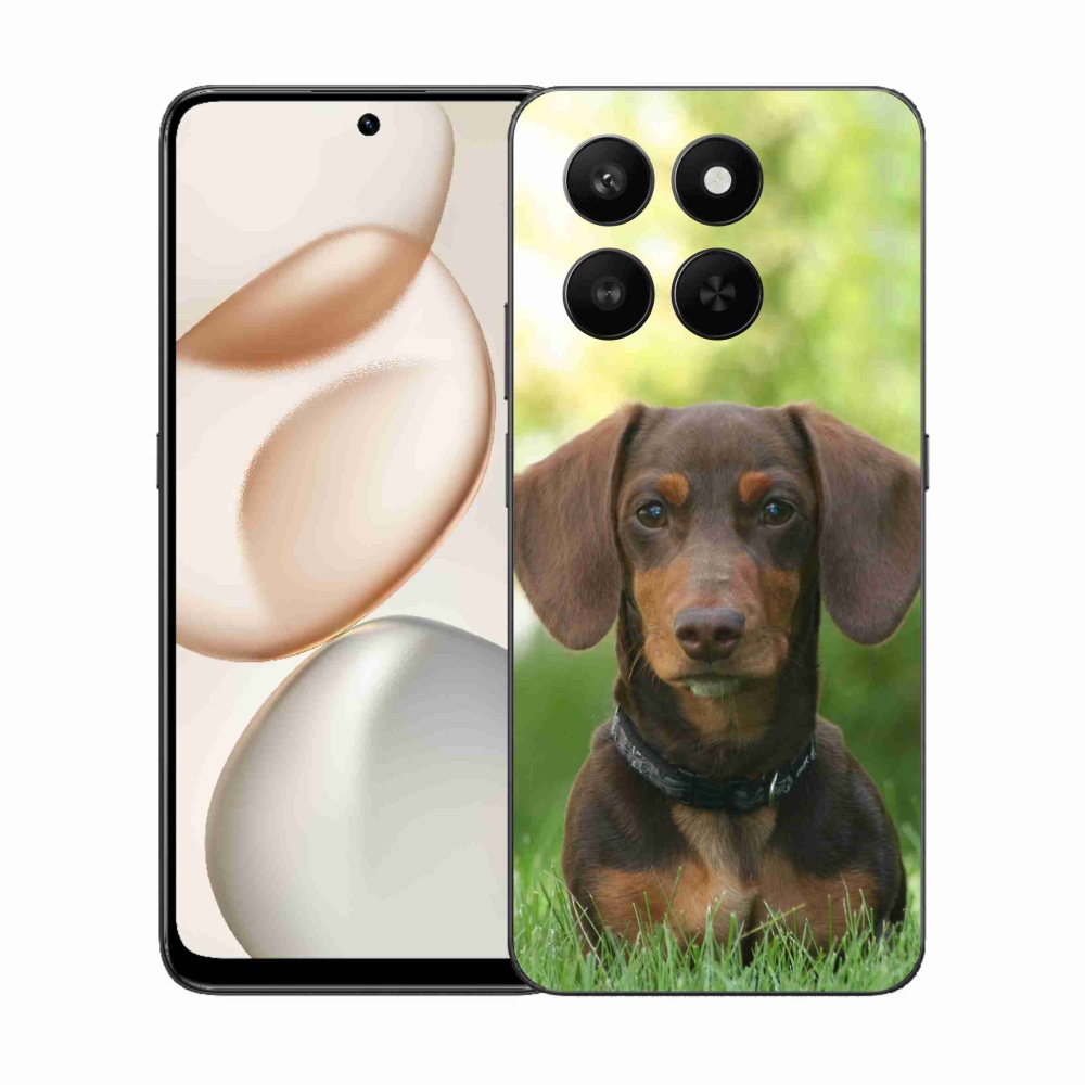 Gélový kryt mmCase na Honor 400 Smart 5G/4G/Honor X7d - hnedý jazvečík