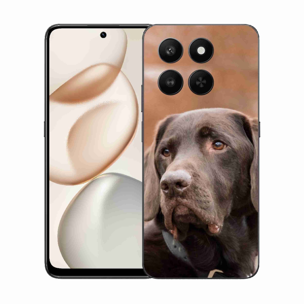 Gélový kryt mmCase na Honor 400 Smart 5G/4G/Honor X7d - hnedý labrador