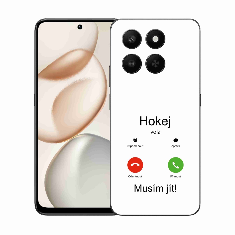 Gélový kryt mmCase na Honor 400 Smart 5G/4G/Honor X7d - hokej volá biele pozadie