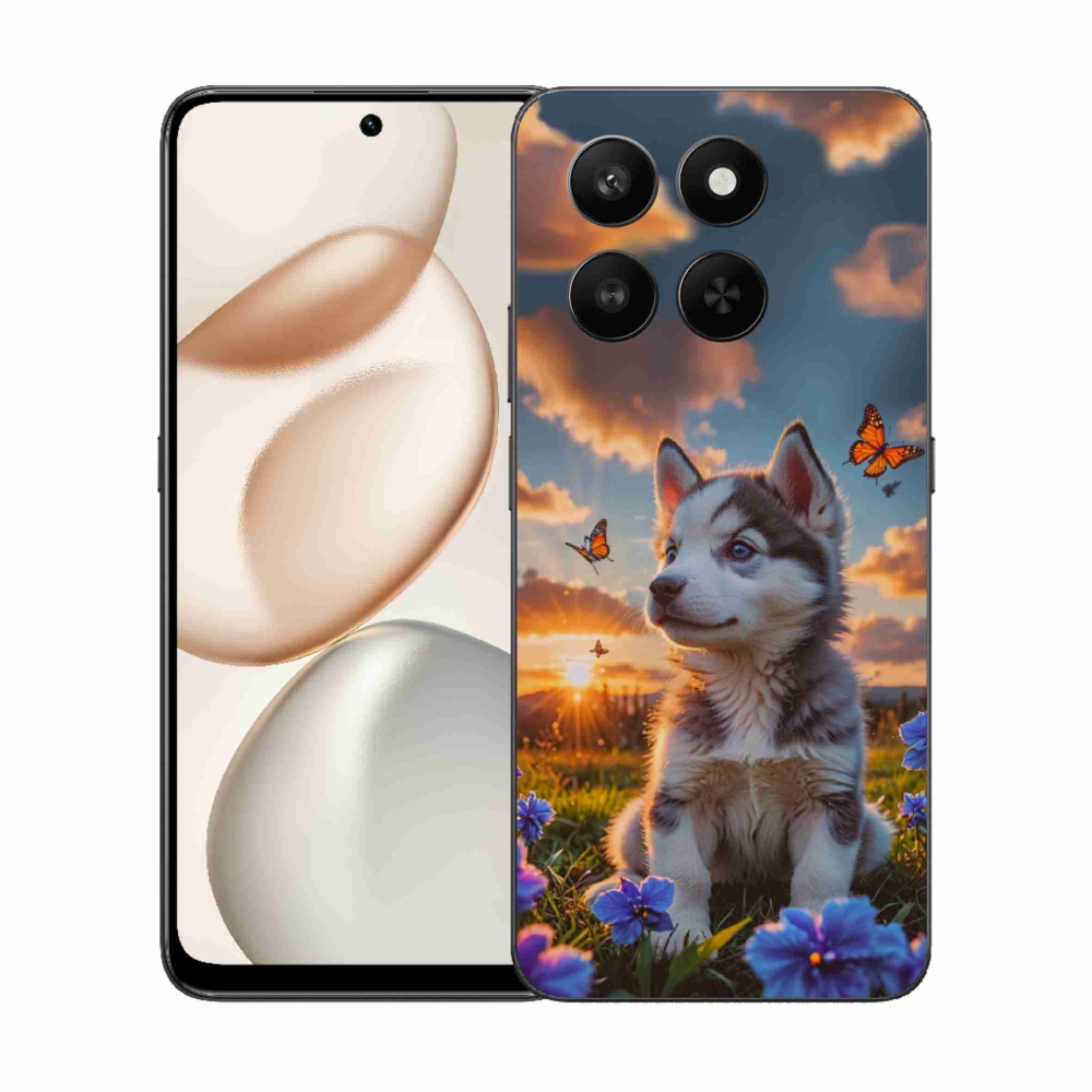 Gélový kryt mmCase na Honor 400 Smart 5G/4G/Honor X7d - husky pri západe slnka
