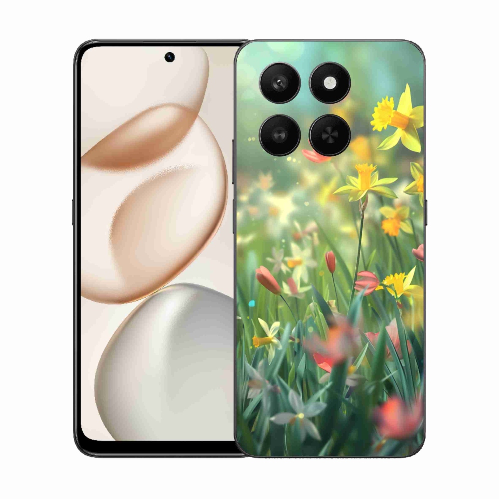 Gélový kryt mmCase na Honor 400 Smart 5G/4G/Honor X7d - jarné kvety