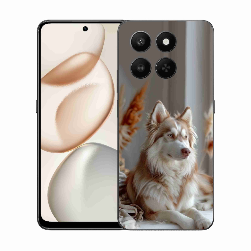 Gélový kryt mmCase na Honor 400 Smart 5G/4G/Honor X7d - pokojný sibírsky husky