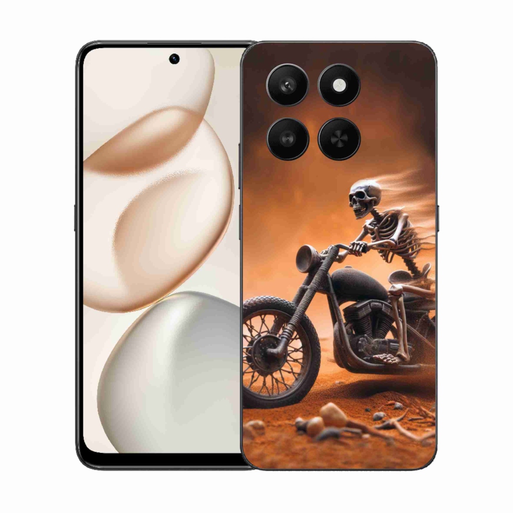 Gélový kryt mmCase na Honor 400 Smart 5G/4G/Honor X7d - kostra na motorke