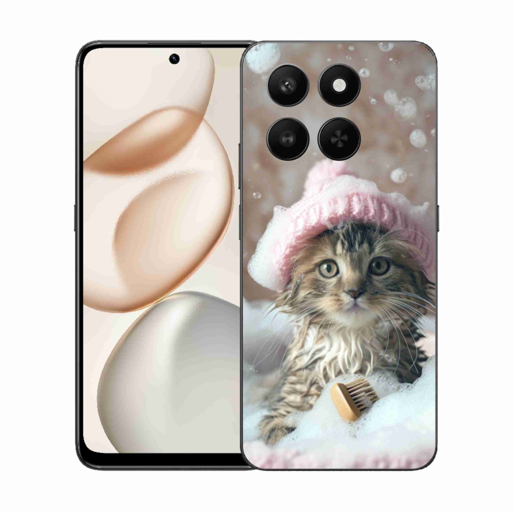 Gélový kryt mmCase na Honor 400 Smart 5G/4G/Honor X7d - mačiatko a kúpeľ