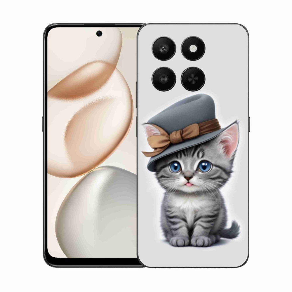 Gélový kryt mmCase na Honor 400 Smart 5G/4G/Honor X7d - mačiatko s klobúkom