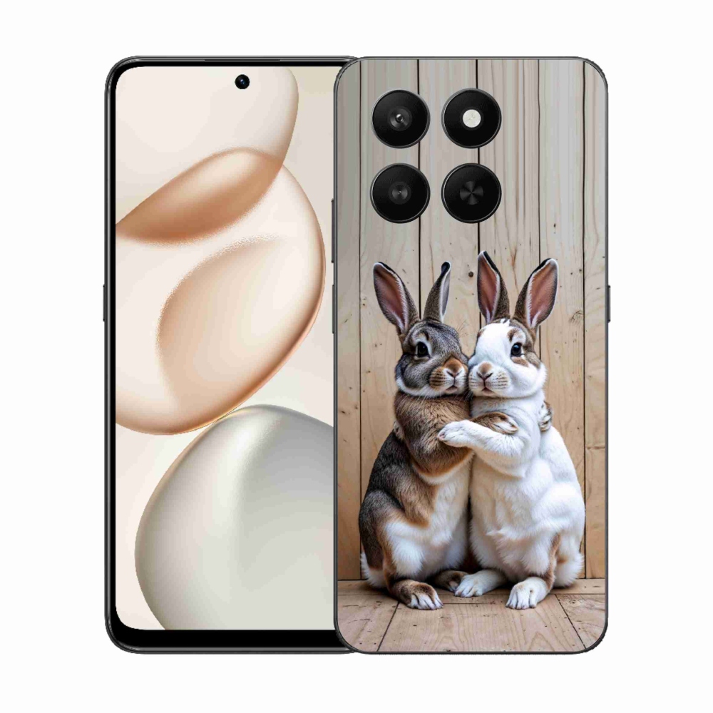 Gélový kryt mmCase na Honor 400 Smart 5G/4G/Honor X7d - králičie pár