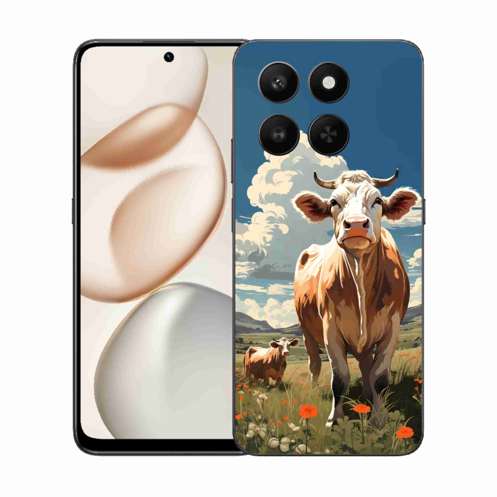 Gélový kryt mmCase na Honor 400 Smart 5G/4G/Honor X7d - kravy na lúke