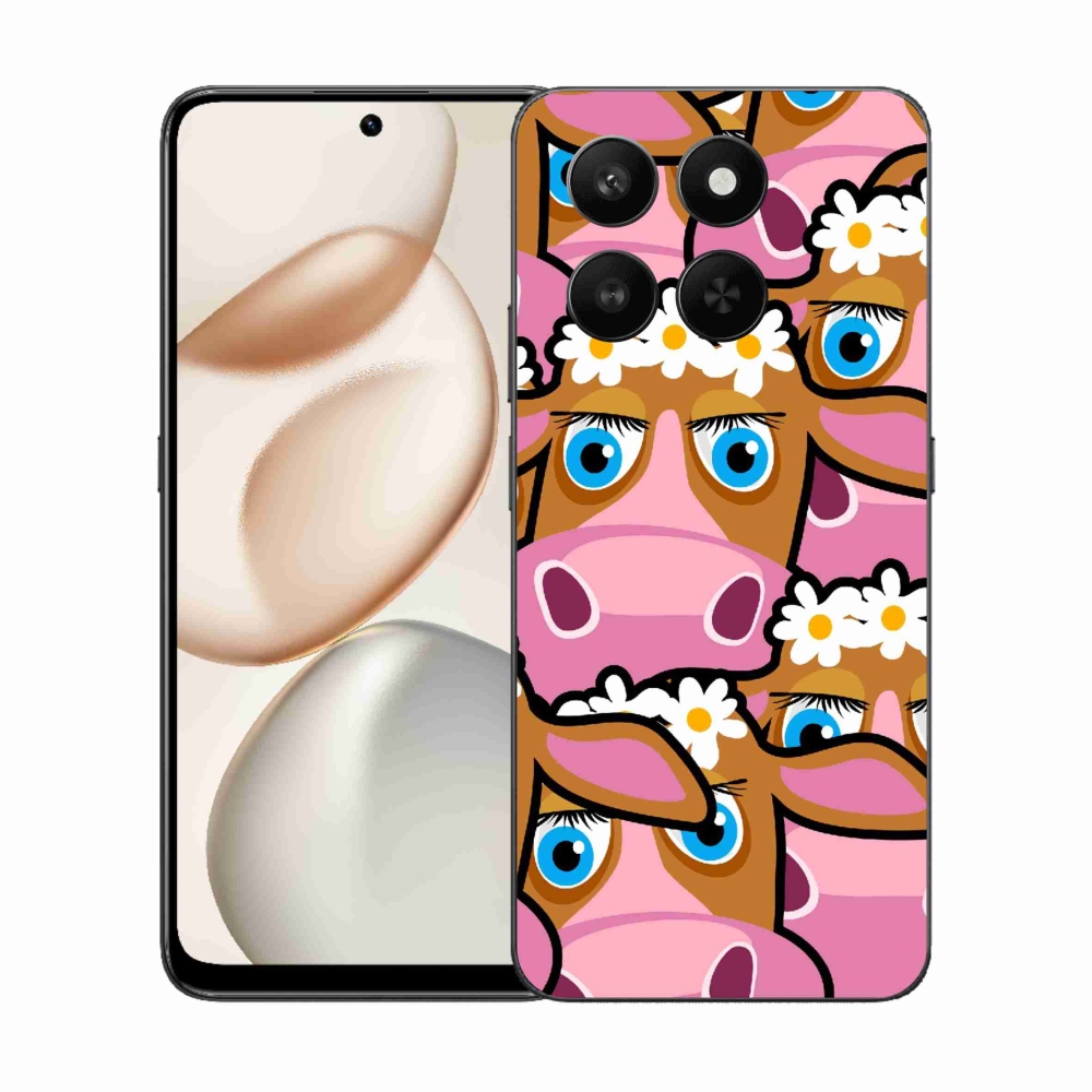 Gélový kryt mmCase na Honor 400 Smart 5G/4G/Honor X7d - kreslené kravičky