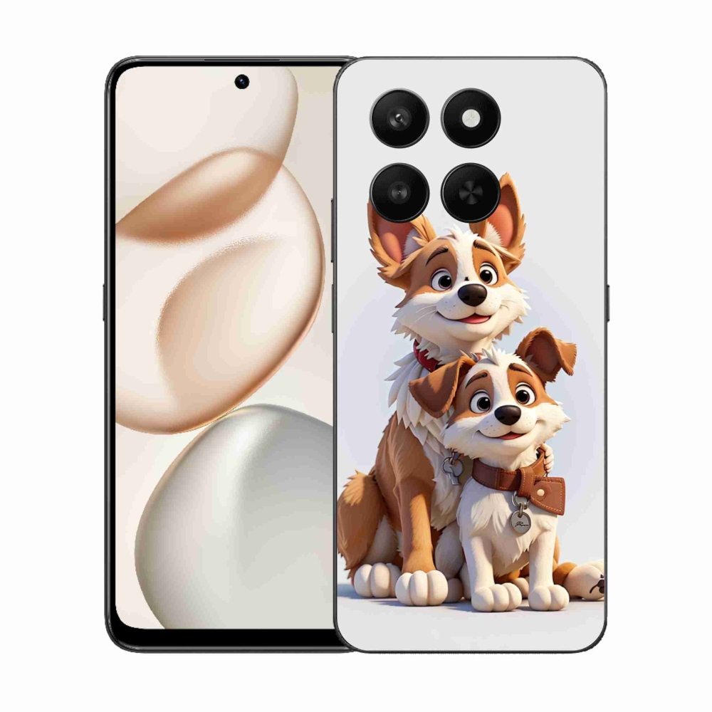 Gélový kryt mmCase na Honor 400 Smart 5G/4G/Honor X7d - kreslenie psy