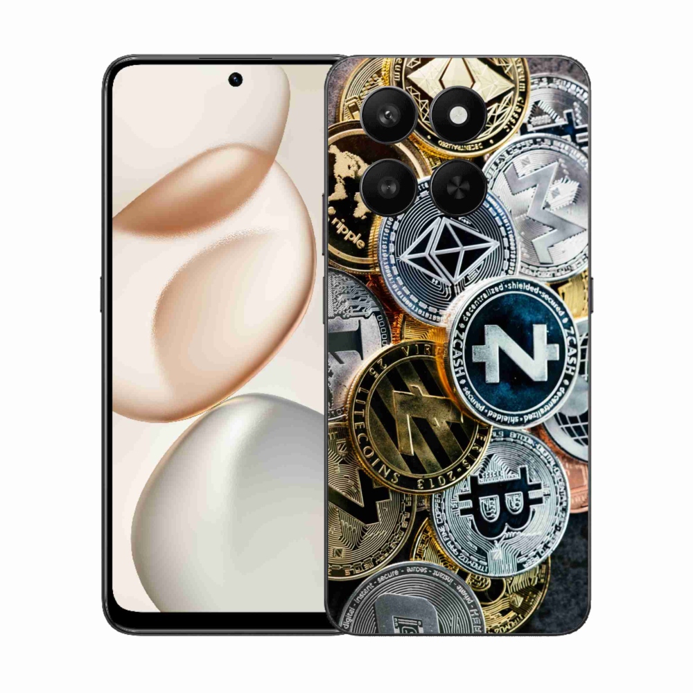 Gélový kryt mmCase na Honor 400 Smart 5G/4G/Honor X7d - kryptomeny