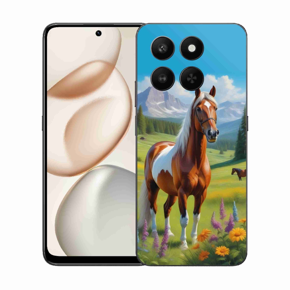 Gélový kryt mmCase na Honor 400 Smart 5G/4G/Honor X7d - kôň na lúke