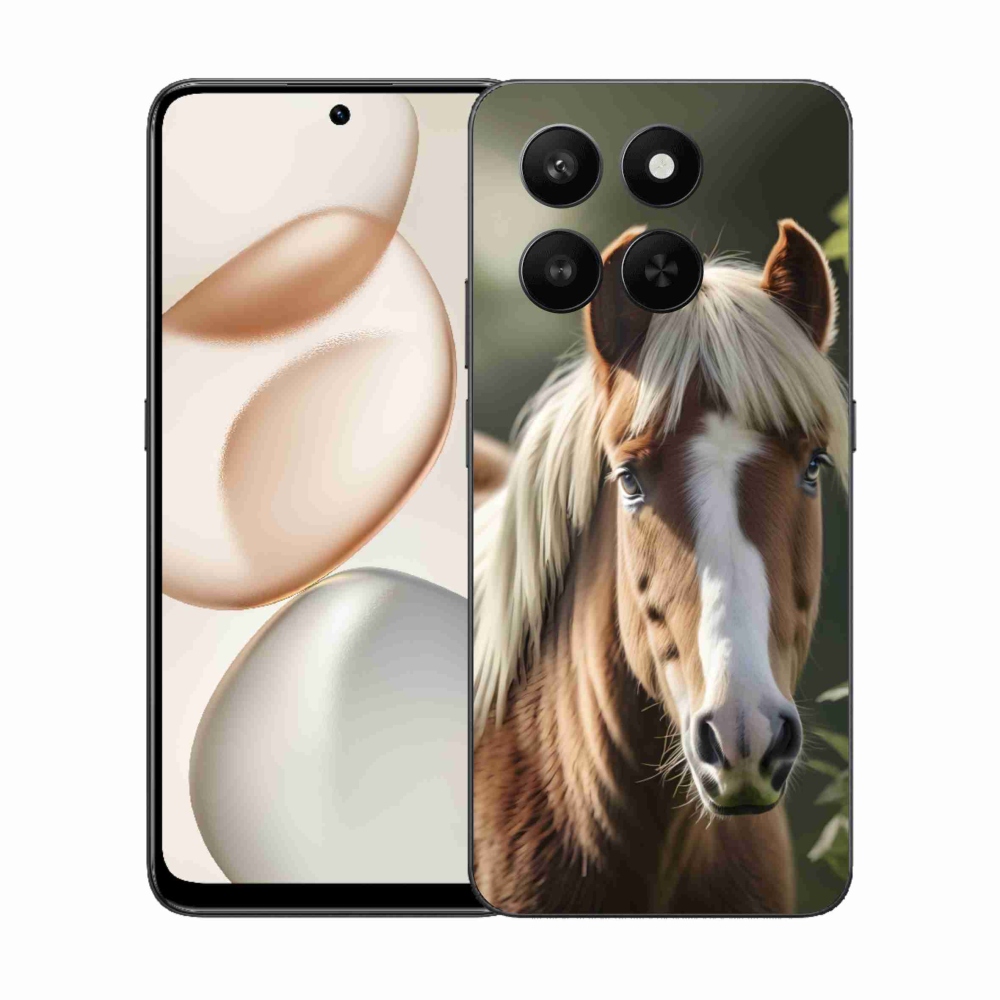 Gélový kryt mmCase na Honor 400 Smart 5G/4G/Honor X7d - kôň so svetlou hrivou