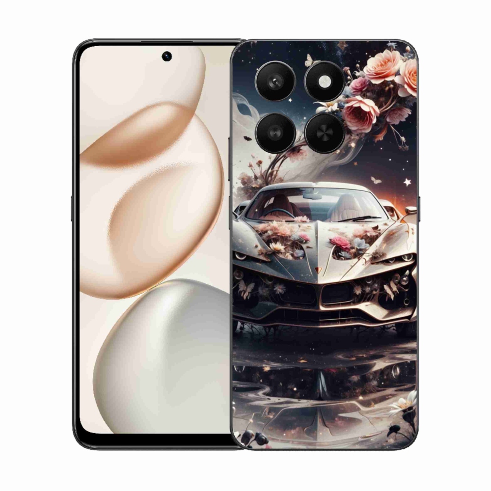Gélový kryt mmCase na Honor 400 Smart 5G/4G/Honor X7d - kvetinové športové vozidlo
