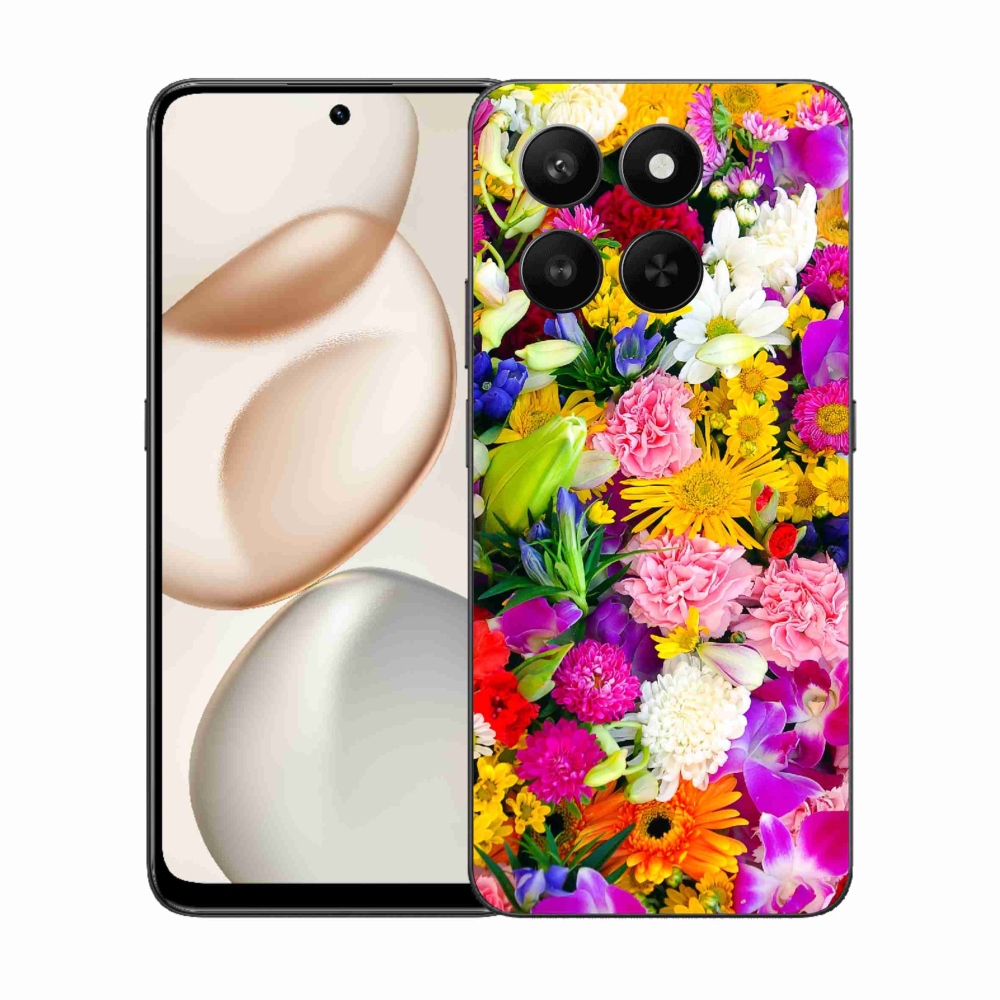 Gélový kryt mmCase na Honor 400 Smart 5G/4G/Honor X7d - kvety 12