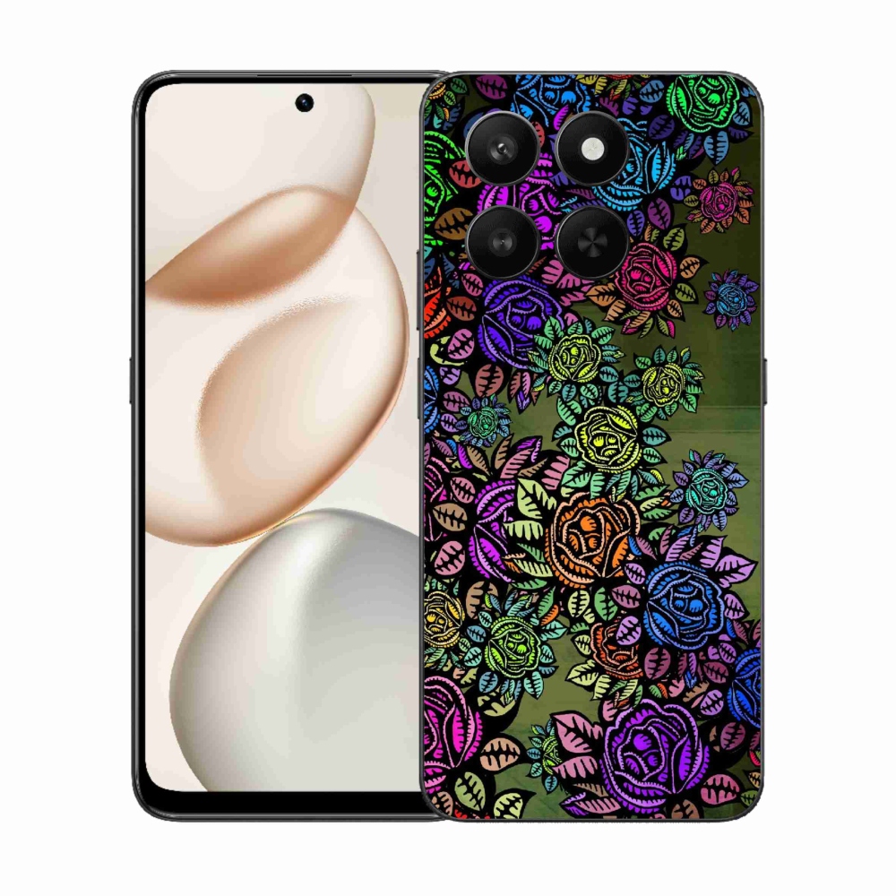 Gélový kryt mmCase na Honor 400 Smart 5G/4G/Honor X7d - kvety 6