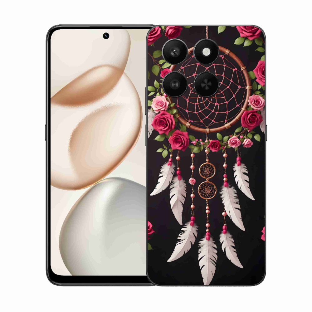 Gélový kryt mmCase na Honor 400 Smart 5G/4G/Honor X7d - lapač snov s ružami